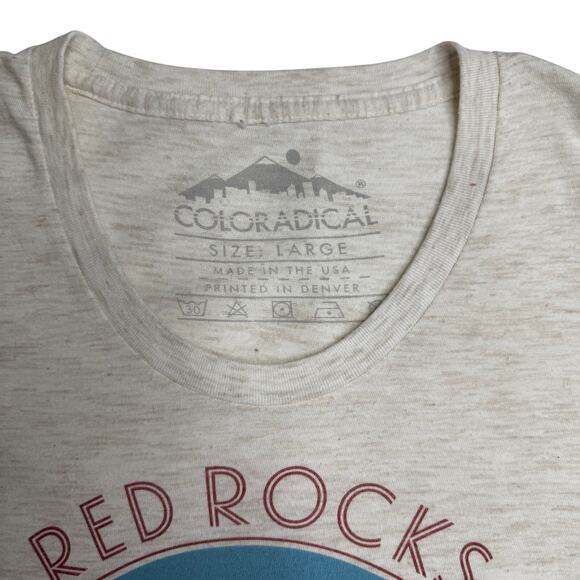 Coloradical Red Rocks Graphic T-Shirt Size Large Concert Music Tee - Picture 10 of 12